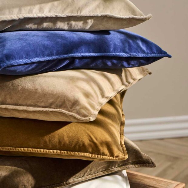 IB LAURSEN - PUDE VELOUR INK. FYLD 50X50 CM | FOG