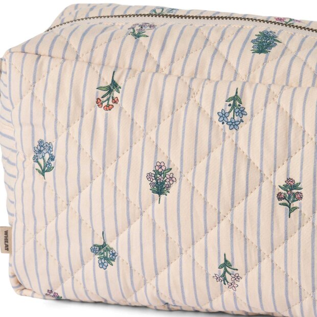 WHEAT - WASH BAG LARGE ZIGGI | ROSE SHADOW FLOWERS