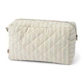WHEAT - WASH BAG LARGE ZIGGI | BLUE OCEAN STRIPE
