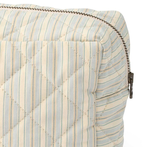 WHEAT - WASH BAG LARGE ZIGGI | BLUE OCEAN STRIPE