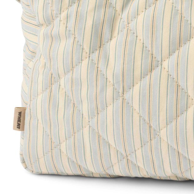 WHEAT - WASH BAG LARGE ZIGGI | BLUE OCEAN STRIPE