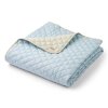 WHEAT - QUILT BLANKET | BLUE OCEAN STRIPE