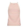 MOS MOSH - IMANJA CALIZ STRIPE KNIT TOP | SPICY ORANGE