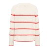 MOS MOSH - ROLA BINE STRIPE CREWNECK KNIT | SPICY ORANGE