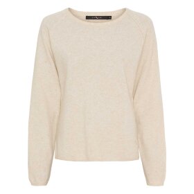 BTF CPH - MIA CASHMERE PULLOVER | IVORY MELANGE