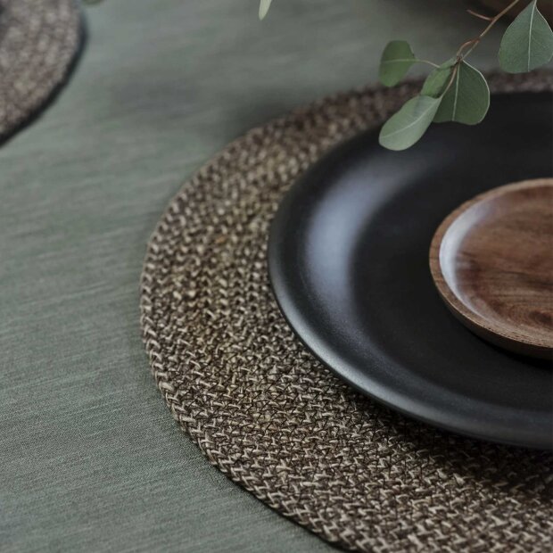 DIXIE - ELLA DÆKKESERVIET 38 CM | BROWN/NATURAL