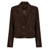 DEPECHE - SAVANNA SUEDE BLAZER | DUSTY BROWN