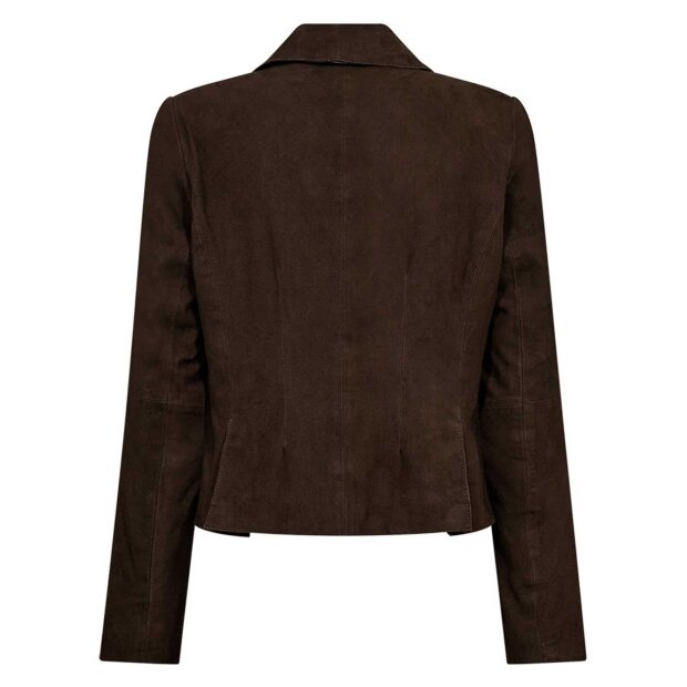 DEPECHE - SAVANNA SUEDE BLAZER | DUSTY BROWN