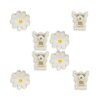 KONGES SLØJD - 8-PACK DAISY MINI HAIRCLAW | ANTIQUE WHITE KONGES SLØJD - 8-PACK DAISY MINI HAIRCLAW | ANTIQUE WHITE