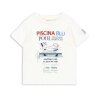 KONGES SLØJD - ERA TEE | OFF WHITE/PISCINA