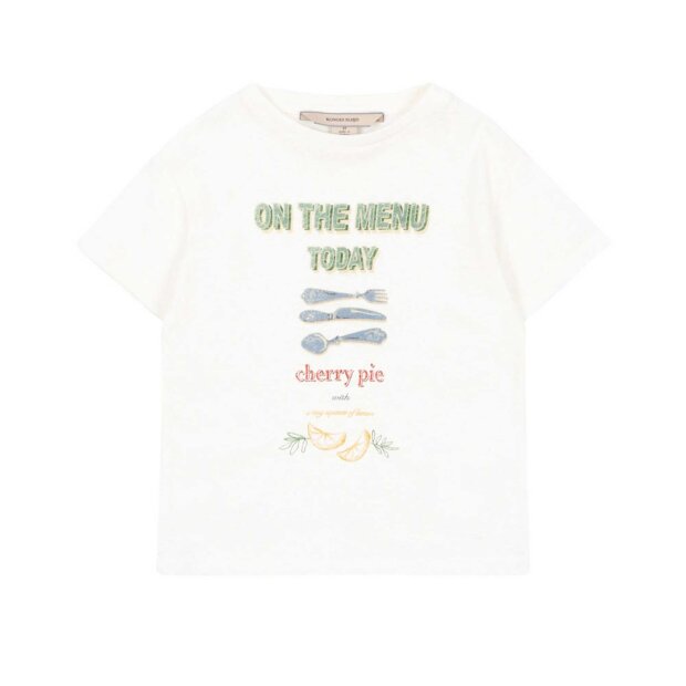 KONGES SLØJD - ERA TEE | OFF WHITE/ON THE MENU