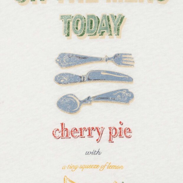 KONGES SLØJD - ERA TEE | OFF WHITE/ON THE MENU