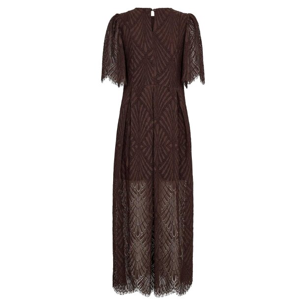 CO COUTURE - LETI LACE MAXI DRESS | DARK BROWN