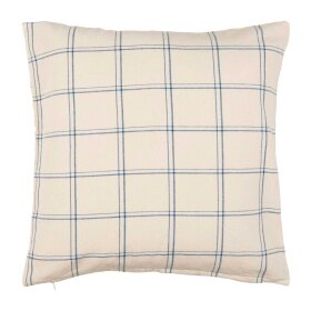 IB LAURSEN - PUDE EBBE NATUR 50X50 CM | MØRKEBLÅ TERN