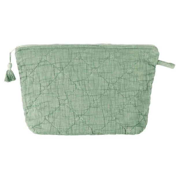 IB LAURSEN - TOILETTASKE QUILTET 18X28 CM | PISTACIE