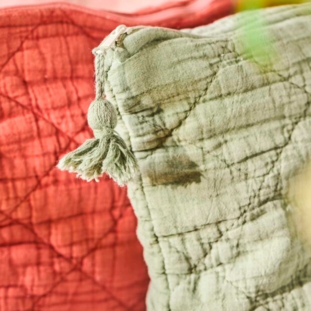 IB LAURSEN - TOILETTASKE QUILTET 18X28 CM | PISTACIE