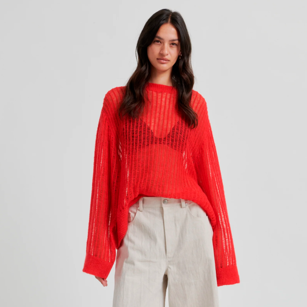 SECOND FEMALE - GEORGINA KNIT O-NECK | POINCIANA