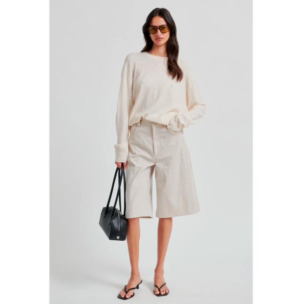 SECOND FEMALE - BACOLI SHORTS | SOFT BEIGE