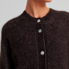 SECOND FEMALE - ANDREA KNIT RIB CARDIGAN | CHOCOLATE TORT