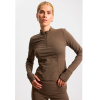 RETHINKIT STUDIOS - BUTTER SOFT HALF ZIP | DARK BROWN