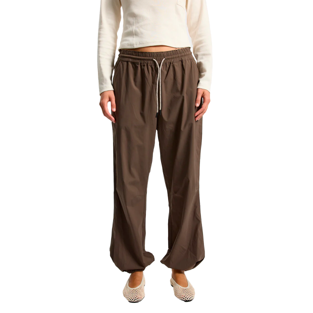 RETHINKIT STUDIOS - TRACK LOOSE PANTS PALMA | DARK BROWN