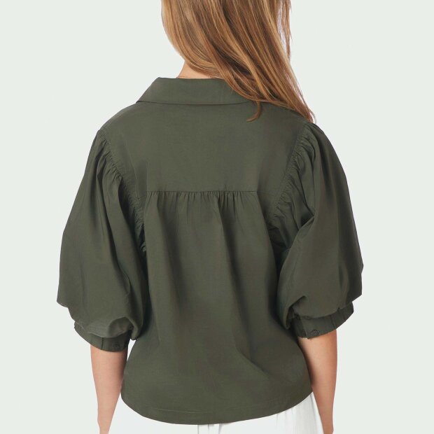 NEO NOIR - ETTA POPLIN SHIRT | ARMY