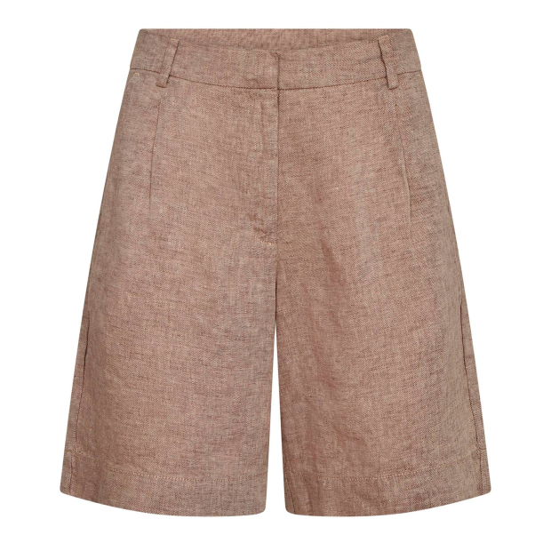 BRUUN & STENGADE - KRICIA REGULAR FIT SHORTS | BROWN