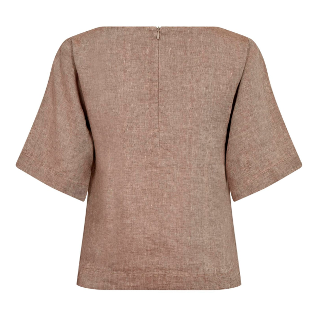BRUUN & STENGADE - LUCIANNE REGULAR FIT TOP | BROWN
