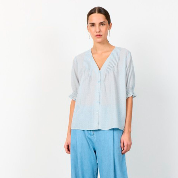 LEVETE ROOM - PALMA 2 SKJORTE | LYSEBLÅ