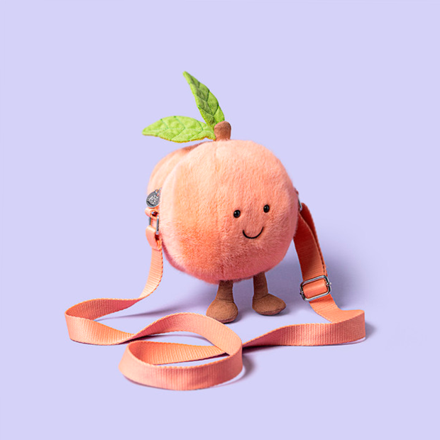 JELLYCAT - AMUSEABLES PEACH SHOULDER BAG