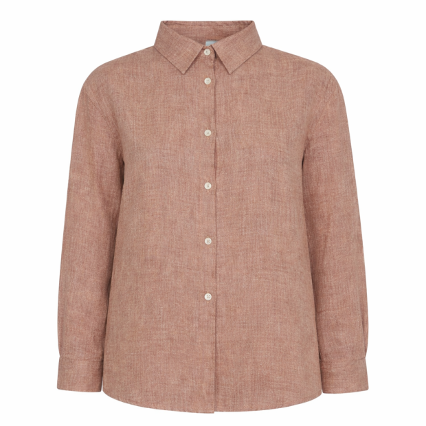 BRUUN & STENGADE - MARIETTA REGULAR FIT SHIRT | BROWN