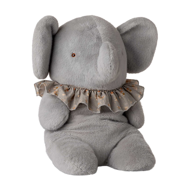 MAILEG - PLYSELEFANT STOR | BLÅ/GRÅ