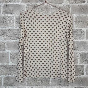 CABANA LIVING - DOT CASH | CREME/BROWN