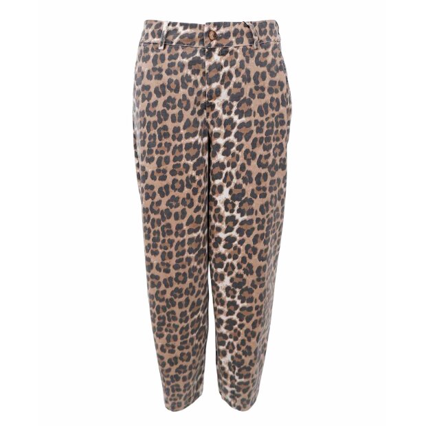 BLACK COLOUR - ELLIE BARREL PANT | LEOPARD