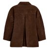 DEPECHE - TONJA SUEDE OVERSIZE SHIRT | DUSTY BROWN