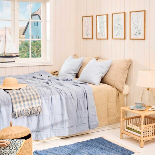 IB LAURSEN - VINTAGE QUILT SENGETÆPPE | CORNFLOWER