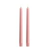 UYUNI - LED TAPER CANDLE TWIN PACK | ROSE POWDER