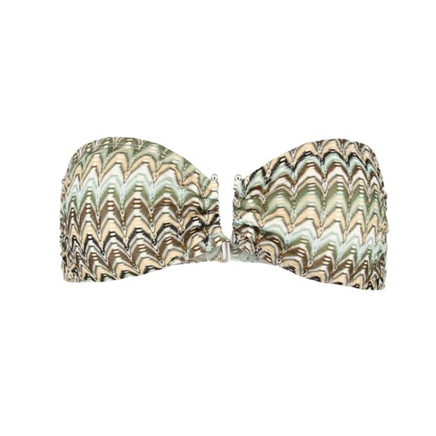 BECK SØNDERGAARD - AMBER BANDEAU BIKINI TOP | BEETLE GREEN