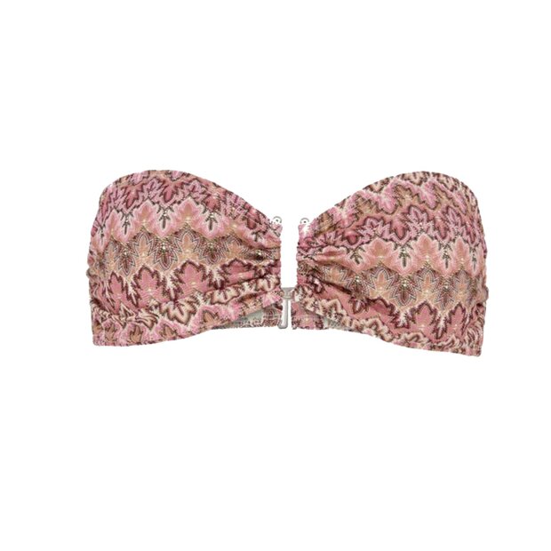 BECK SØNDERGAARD - AMBER BANDEAU BIKINI TOP | DUSTY ROSE