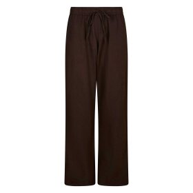 NEO NOIR - SONAR LINEN BUKSER | DARK BROWN