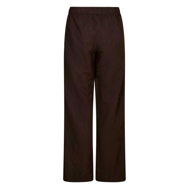 NEO NOIR - SONAR LINEN BUKSER | DARK BROWN