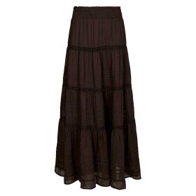 NEO NOIR - FELICIA VOILE NEDERDEL | DARK BROWN