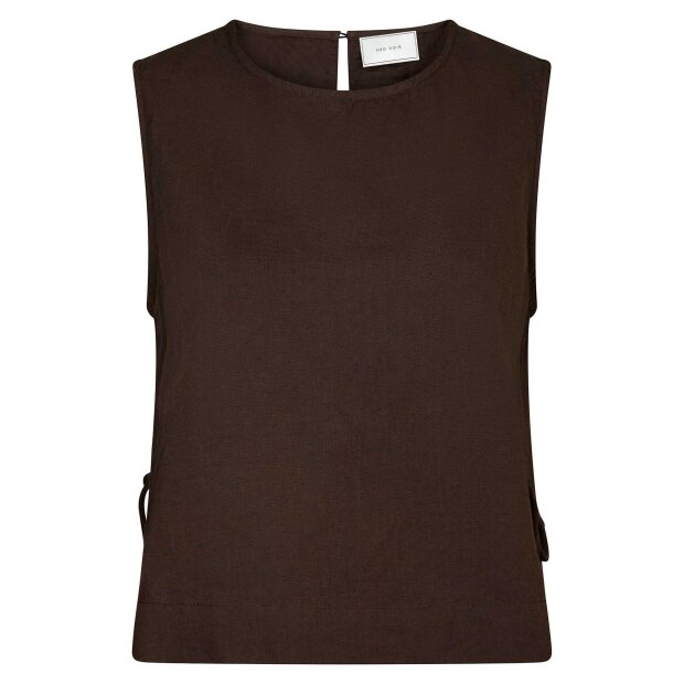 NEO NOIR - SVETLANA TOP I HØR | DARK BROWN