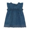 MINYMO - DRESS SS CHAMBRAY | FADED DENIM