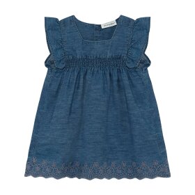 MINYMO - DRESS SS CHAMBRAY | FADED DENIM