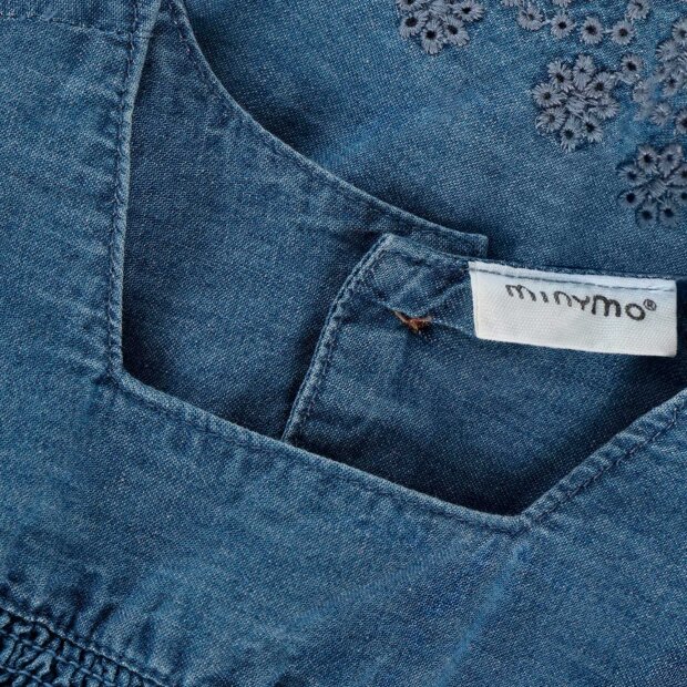 MINYMO - DRESS SS CHAMBRAY | FADED DENIM
