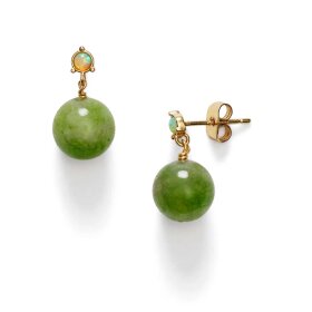 ANNI LU - BALL EARRING | SAGE GREEN