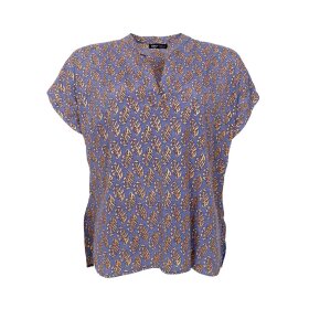 BLACK COLOUR - LUNA ANDREA S/S BLOUSE | BLUE MIST