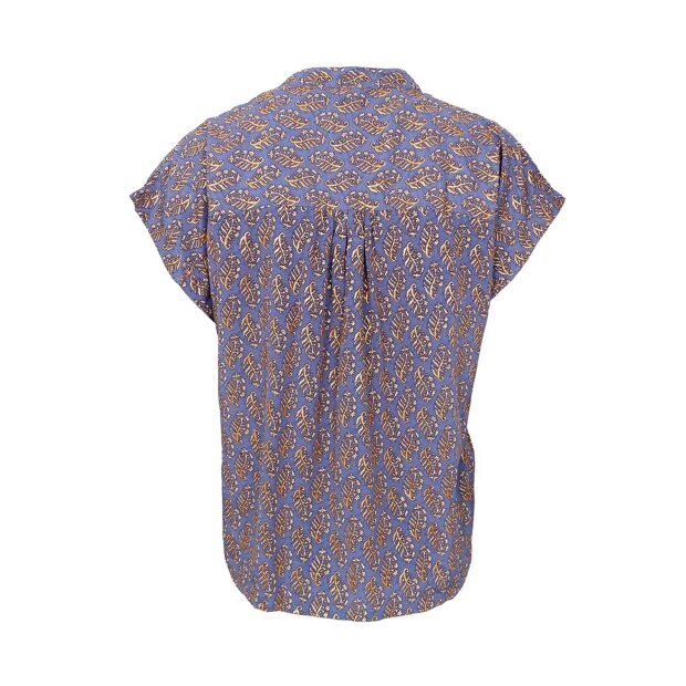 BLACK COLOUR - LUNA ANDREA S/S BLOUSE | BLUE MIST