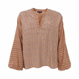 BLACK COLOUR - LUNA BLOUSE | NOUGAT MULTI